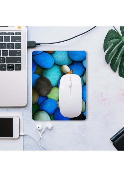 Sonictouch Mavi Taş Desenli Kaydırmaz Gaming Oyuncu Masaüstü Dikişsiz Mouse Pad/ped Mouse Altlığı