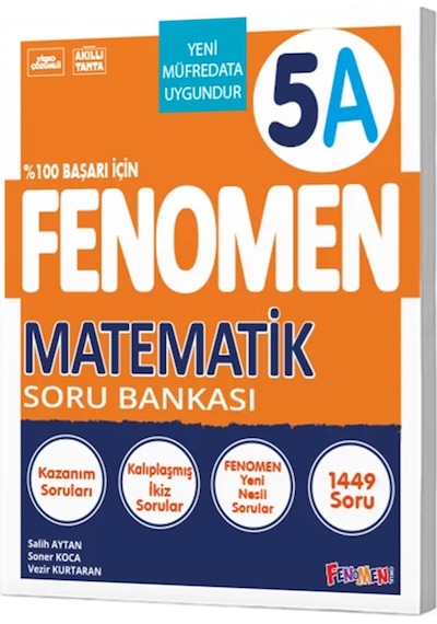 Fenomen 2024-2025 Müfredat Yeni Nesil 5.sınıf A Serisi Matematik