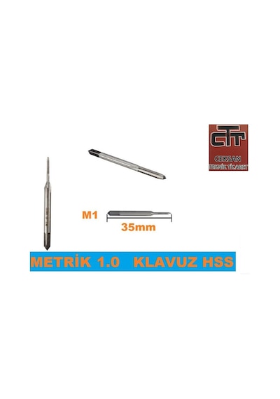 Metrik Klavuz Mini Ondalıklı M1-M1.2-M1.4-M1.6-M1.8-M2-M2.5  M1.8
