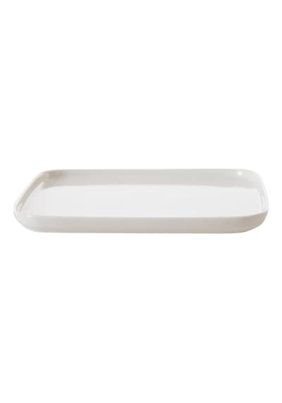 Mudo Home Natura Kare Servis Tabağı 28cm Beyaz