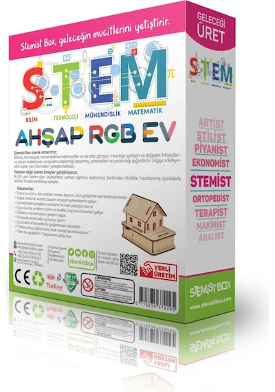 Stemist Box Box Ahşap Rgb Ev - Stem Eğitim Kiti
