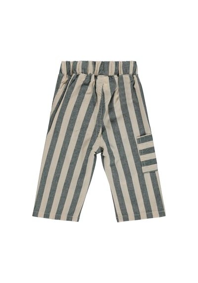 Civil Baby Çizgili Yan Cepli 6-18 Ay Pantolon - Yeşil