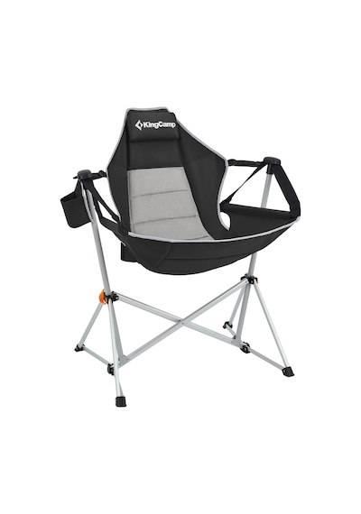 Kingcamp Orchid Salıncaklı Katlanır Kamp Sandalyesi Black/grey Gri - Siyah