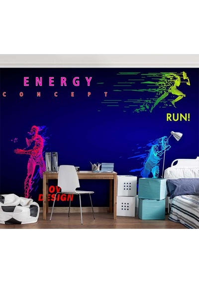 Spor - Fitness Salonu Duvar Kağıdı (397446802)