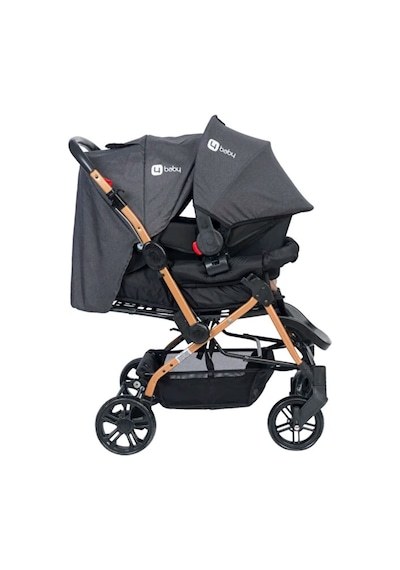 Turhan Bebe 3 Kademe Yatış Pozisyonu Kontrol Penceresi Çift Yönlü Bebek Arabası + Taşıma Puset + Yağmurluk 56465465489