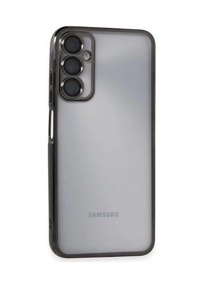 Samsung Galaxy A05s Uyumlu Kılıf Lensli Silikon - Siyah