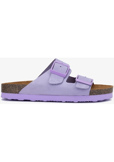 Valmenti Yasmin Kadın Purple Hakiki Deri Terlik 985 24-6403 Bn Trlk Y24 Mor