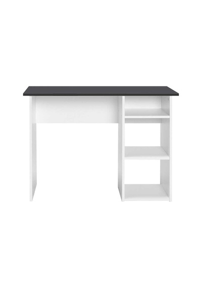 Vera 3 Raflı Çalışma Masası-beyaz-antrasit 101x75x45 Cm Gxyxd