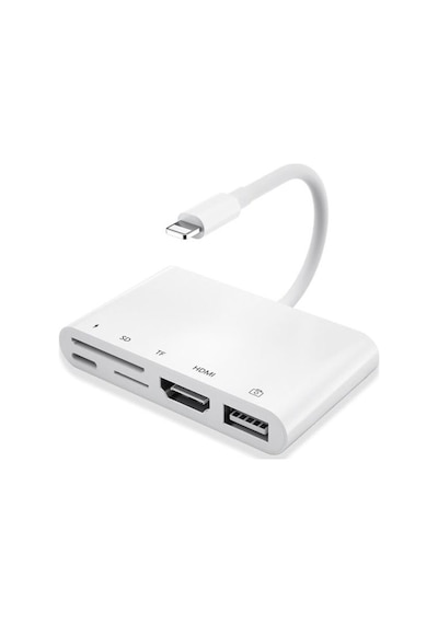 Ally 5In1 Lightning Hdmı Dijital Av Adaptör Otg Usb Hub Kamera