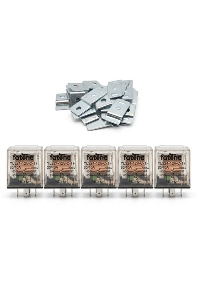 Şeffaf Mini Role 5 Ayaklı- Su Geçirmez- Işıklı Metal Braketli 5 Adet