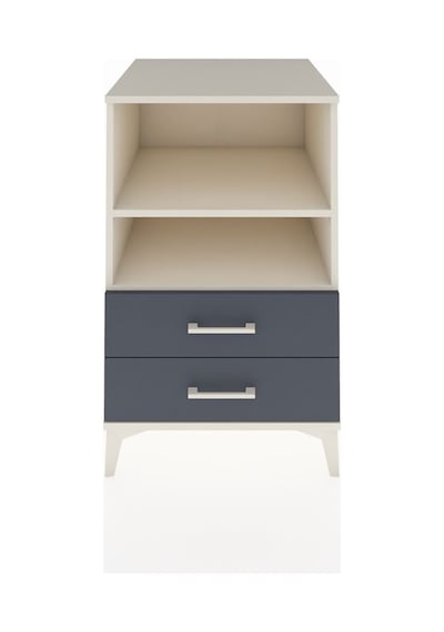 Kronos Komodin 2 Raflı 2 Çekmeceli 60x59x96 Aytaşı-antrasit Aytaşı