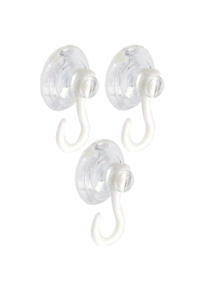 Askılı Vantuz Öpücük 3 Cm 3 Adet Kancalı Cam Vantuzu Cam Askısı Pvc Vantuz Mutfak Banyo Pencere Ve Kapı Camı Vantuzu