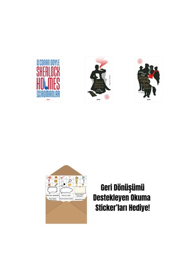 Sherlock Holmes - Bütün Romanlar Ciltli + Sherlock Holmes'un Son Görevi + Sherlock Holmes - Korku Vadisi + Okuma Sticker'ları