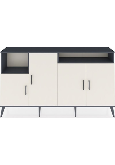 Arges Konsol 5 Raflı 4 Kapaklı 176x30x99 Antrasit-aytaşı/antrasit Aytası/antrasıt - Antrasıt Arges Konsol 5 Raflı 4 Kapaklı 176x30x99 Antrasit-aytaşı/antrasit Aytası/antrasıt - Antrasıt