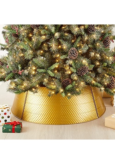 Ayarlanabilir Dövülmüş Metal Noel Ağacı Yaka Süslemeleri, 40 D, Altın, Büyük Gh31066 Diğer