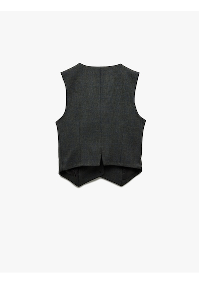 Koton V Yaka Kolsuz Düğmeli Cepli Kareli Blazer Yelek Antrasit Ekose 6wak20032uw Antrasit Ekoseli Koton V Yaka Kolsuz Düğmeli Cepli Kareli Blazer Yelek Antrasit Ekose 6wak20032uw Antrasit Ekoseli
