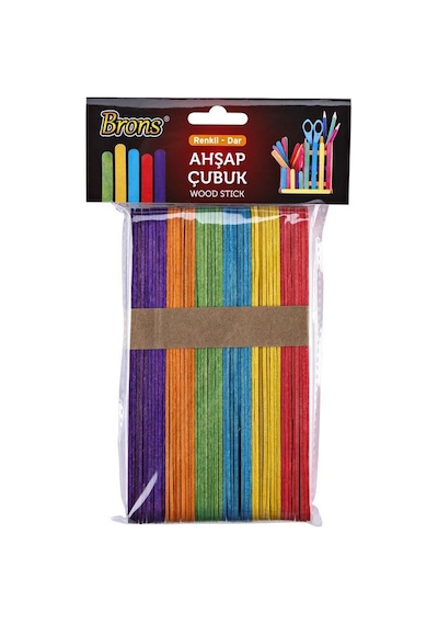 Brons Ahşap Çubuk Renkli Dar Br-902