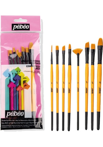 Pebeo Çok Amaçlı Hobi Fırça Seti 7