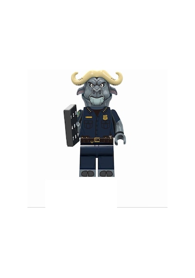 Cartoon Movie Mini Figür Hayvanlar Şehri Chief Bogo A-036