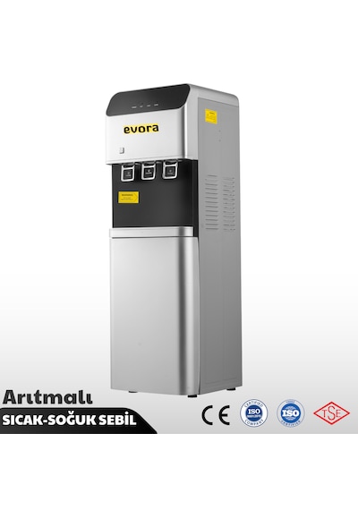 Ev Tipi Ofis Tipi Sıcak Soğuk Arıtmalı Su Sebili Gri Premium