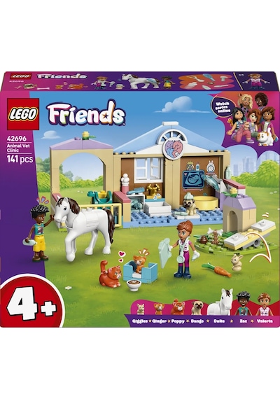 LEGO® Friends Veteriner Kliniği 42696 - 4 Yaş ve Üzeri için Minifigür İçeren Yaratıcı Oyuncak Yapım Seti (141 Parça)