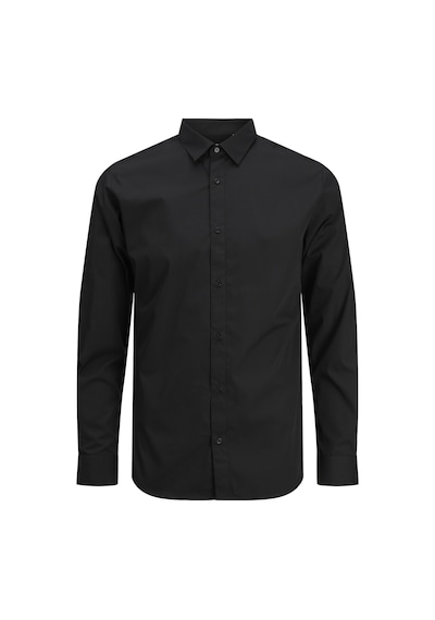 Jack & Jones Büyük Beden Uzun Kollu Gömlek - Joe - 12200623 Siyah