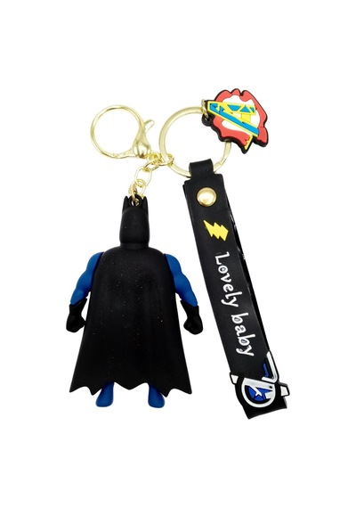 Batman 3d Silikon Anahtarlık Gold Metal