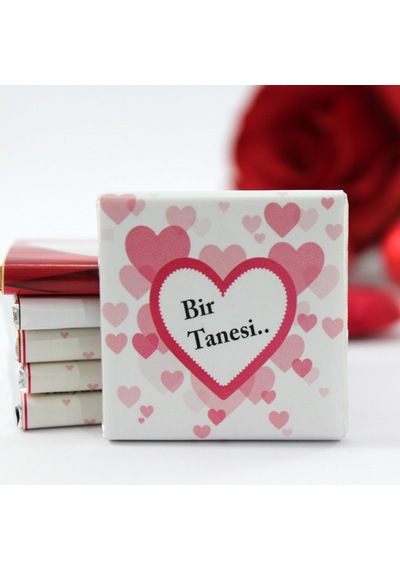 Dark Brown BİR TANESİ Yazılı Madlen Çikolata Bitter ve Sütlü 72 Adet