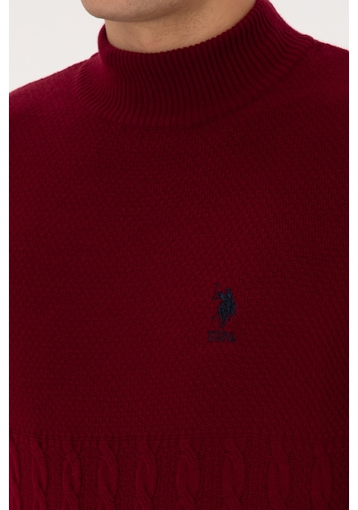 U.s. Polo Assn. Erkek Bordo Kazak /triko 50315037-vr014 Bordo