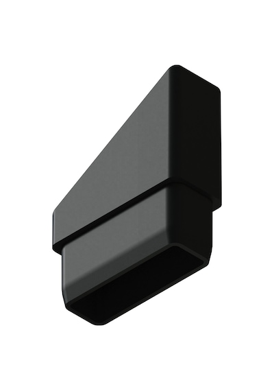 Cateksss 25x50 Mm Elips 5 Derece Profil Tapası 1.2 Mm Siyah - 4 Lü Paket