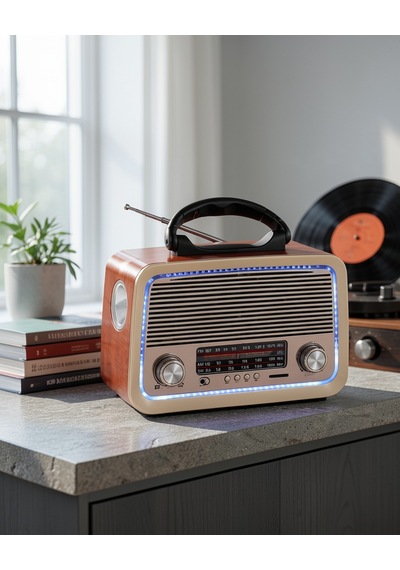 Nostalji Bluetooth Radyo Ahşap Eskitme Tasarım Uczzzv01nostalji-6