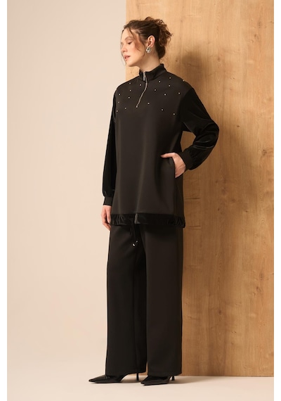 Ftz Women Kadın Scuba Spandex Takım Siyah 31257 Siyah