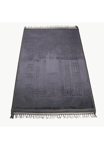 Peluş Seccade Antrasit 80x120 Cm.