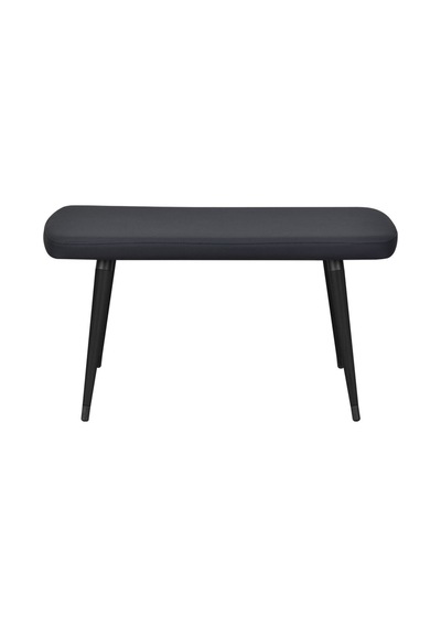 Vilinze Eames Ahşap Ayak Deri Mutfak Masası Bankı Siyah
