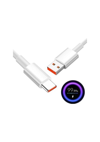 67w-120w Güçlü Type-c To Usb Şarj Kablosu 6a Hızlı Şarj Destekli 1 Adet