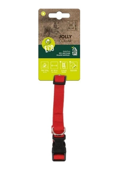 M-pets Jolly Köpek Boyun Tasması Kırmızı M Kırmızı