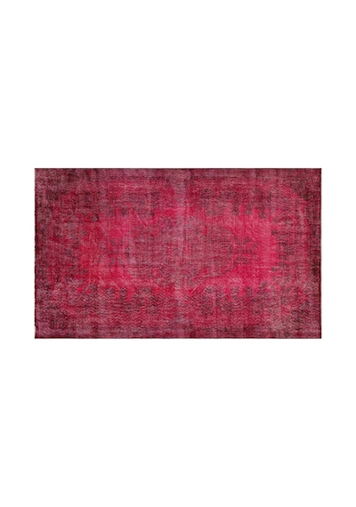 El Dokuması Vintage Yün-pamuk Kırmızı Halı 34718 168 X 280 Cm