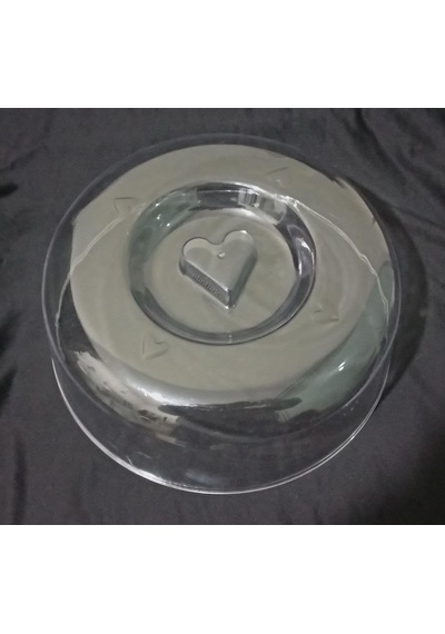 Pasta Kek Tabağı İçin Şeffaf Fanus Kapak 26 Cm Kırılmaya Dayanıklı Plastik Sağlıklı Tazelik Koruyucu