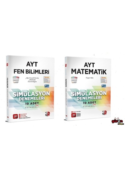 3d Yayınları Ayt Matematik Ve Fen Simülasyon Denemeleri