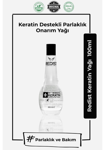 Redist Moroccan Argan Yağı Saç Bakım Yağı 100 ML + Redist Miracle Keratin Yağı 100 ML