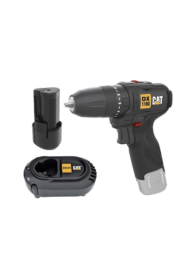 Cat Dx1160.1 12volt/2.0ah Li-ion Tek Akülü Kömürsüz Profesyonel Şarjlı Darbeli Matkap