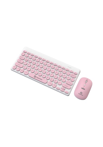 Gravion Km-bt37 Çif Modlu Wireles Bluetooth Klavye Mouse Set Pembe Optik