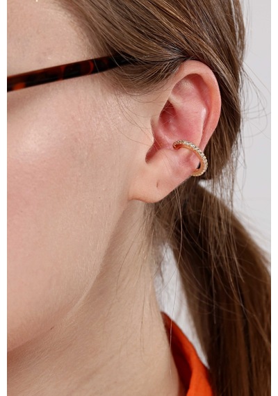 2'li Gold Renk Kuzey Yıldızı Earcuff Cuff Sarı