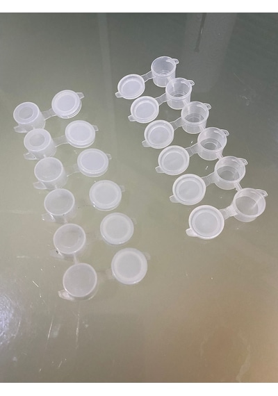 4 Ml 6'Lı Plastik Boş Boya Kutusu 50 Adet 300 Göz