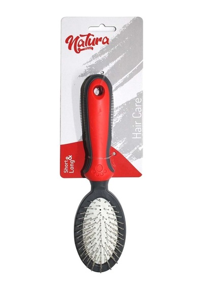 Natura Kedi Köpek Oval Fırça Mk328 Small, Tüy Bakım Ve Masaj Fırçası, Kısa Orta Uzun Tüylüler İçin