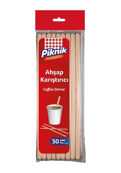 Ahşap Kariştirici 50'li 3lü Paket Çok Renkli