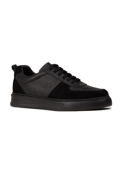 Deery Erkek Hakiki Deri Siyah Sneaker Ayakkabı - 02014msyhc01 Siyah