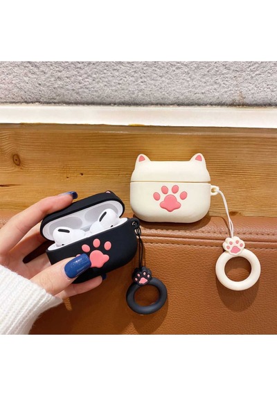 Apple Uyumlu iPhone 1/2. Nesil  Koruyucu Bluetooth Kulaklık Kılıfı Figürlü Pat Airpods 1/2. Nesil
