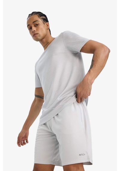 Defacto Defactofit Standart Fit Sporcu Kısa Paça Şort E9753ax25augr184 Gri
