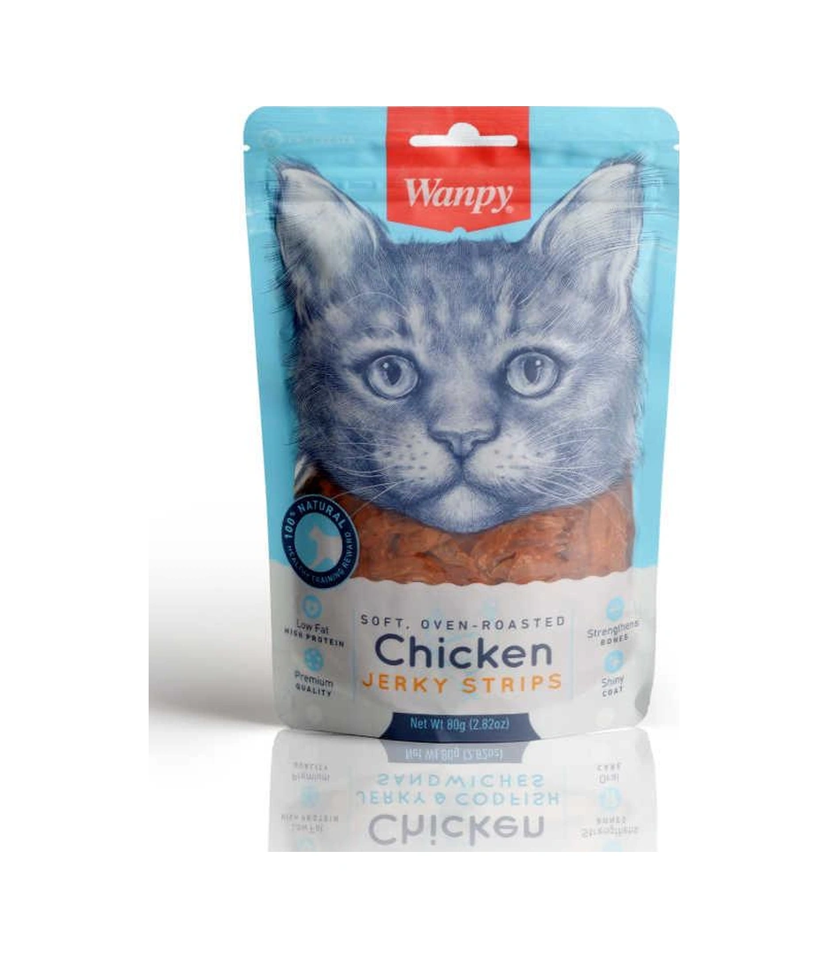Wanpy Gerçek Tavuk Fileto Yumuşak Kedi Ödülü 80 Gr